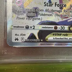PSA 10 Gem Mint Pokemon Crown Zenith Deoxys VSTAR GG46 Full Art - Image 3