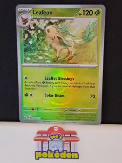 Leafeon (Poke Ball Reverse) 005/131 Prismatic Evolutions Holo Pokemon TCG NM/MT - Image 1