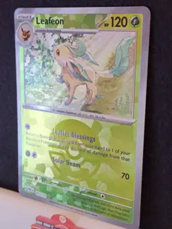 Leafeon (Poke Ball Reverse) 005/131 Prismatic Evolutions Holo Pokemon TCG NM/MT - Image 3