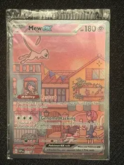Pokemon TCG Mew EX 053 Black Star Promo Full Art Scarlet & Violet 151 SEALED - Image 1