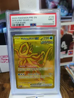 2025 POKEMON SV PRISMATIC EVOLUTIONS PRE EN #178/131 WALKING WAKE EX HR PSA 9 - Image 1