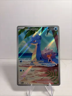 POKEMON TCG Misty's Lapras 194/182 ILLUSTRATION RARE Destined Rivals - Image 1