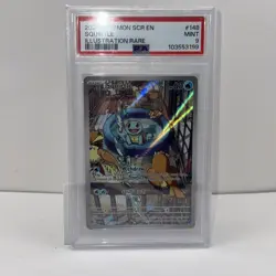 2024 POKEMON SCR EN-STELLAR CROWN ILLUSTRATION RARE #148 SQUIRTLE PSA 9 - Image 1