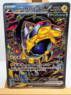Pokemon Prismatic Evolutions - 154/131 Iron Hands ex - SIR - NM/M - Image 1