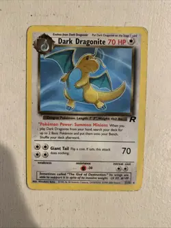 Pokemon TCG - Dark Dragonite - Team Rocket 22/82 - Non Holo Rare Wotc - Image 1
