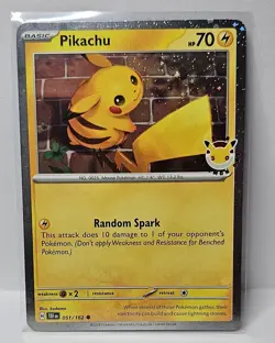 Pokemon Day 30th Anniversary - Pikachu 051 /162 Stamped 2026 Promo - Image 1