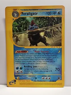 Pokemon Feraligatr Non-Holo Rare Expedition 47/165 LP - Image 1