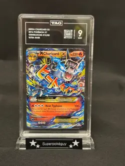 TAG 9 MINT 2016 Pokemon XY Generations Mega Charizard EX English 12/83 UR foil - Image 1