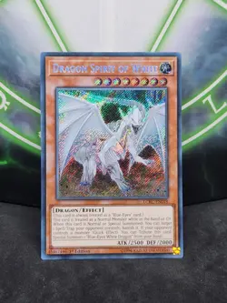 Yugioh Dragon Spirit of White LCKC-EN018 Secret Rare 1st Edition NM - Image 1