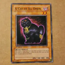 A Cat of Ill Omen PGD-070 1st Edition Yu-Gi-Oh! TCG - Image 1