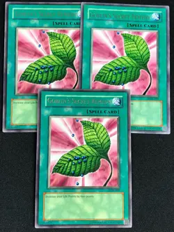 YUGIOH GOBLIN’S SECRET REMEDY LOB-099 RARE X3 (NM) - Image 1