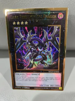 Yugioh Dark Rebellion Xyz Dragon MAGO-EN032 Gold Rare 1st Ed NM - Image 1