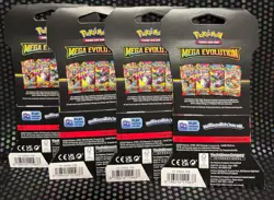 All 4 Designs 4 Sleeved Pokemon Card Packs Mega Evolution - Image 2