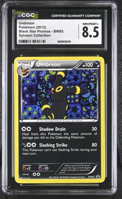 CGC 8.5 Umbreon 2013 Black Star Promos BW93 Holo Pokemon Card - Image 1