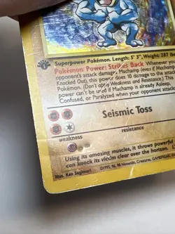 DAMAGED Machamp 8/102 1st Ed Holofoil Deck Exclusives AUTHENTIC Pokemon Card - Image 5