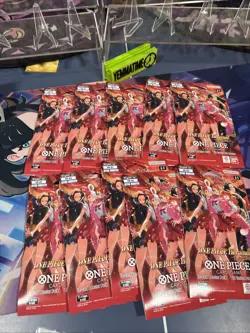 One Piece Card Game EB-03 Heroines Sleeved Booster Pack - Lot of 10 Sealed 🔥 - Image 1