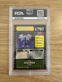 1999 Digimon Angemon #33 Foil Card PSA 9 - Image 2