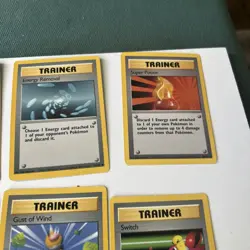 Lot of Pokemon Trainer and Energy cards from Base Set Vintage Original - Image 5