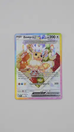 Pokemon TCG Eevee EX 174 Prismatic Evolutions Black Star Promo Card - Image 1