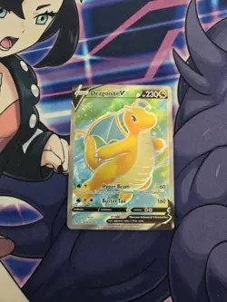 Dragonite V 076/078 - Pokemon Go - Full Art Rare Card NM - Image 1