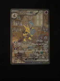 Pokemon Card Alakazam EX 201/165 Special Illustration Rare Scarlet & Violet 151 - Image 1