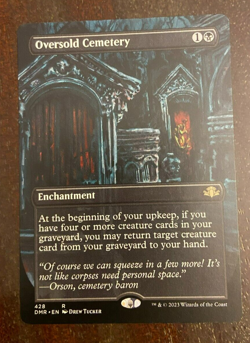 Oversold Cemetary (borderless) - RARE - Dominaria Remastered - Image 1