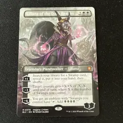 Liliana of the Dark Realms Borderless - Mythic Commander: Bloomburrow MTG 78 NM - Image 1