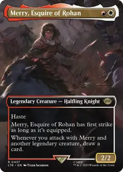 Merry, Esquire of Rohan (Borderless) R The Lord of the Rings 437 NM - Image 1