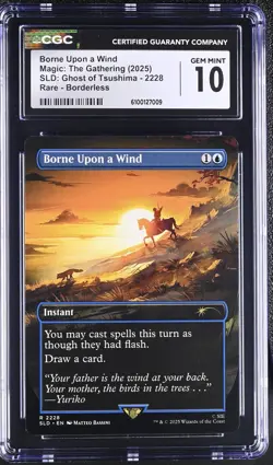 Borne Upon a Wind | MTG: Secret Lair Ghost of Tsushima | Non-Foil | GEM MINT 10 - Image 1