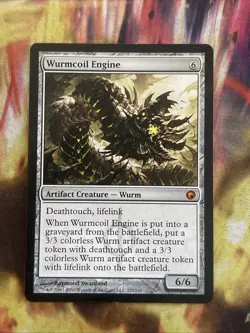 Wurmcoil Engine Scars of Mirrodin Regular Moderately Played MTG - Image 1