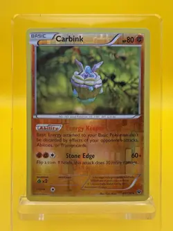 Carbink 49/124 Reverse Holo Rare Fates Collide Pokemon Card 2016 MP - Image 3