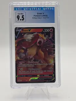 Entei V 022/172 – Ultra Rare | CGC Mint+ 9.5 | Pokemon Brilliant Stars - Image 1