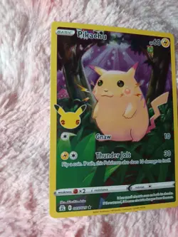 Pikachu 5/25 Celebrations Full Art Holo Rare Pokemon TCG Card - Image 2