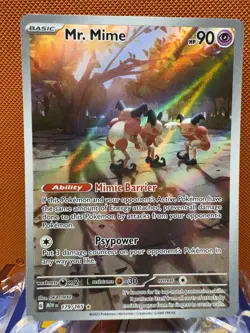 Pokemon TCG Mr. Mime 151 179/165 Holo Illustration Rare NM 1398 - Image 1