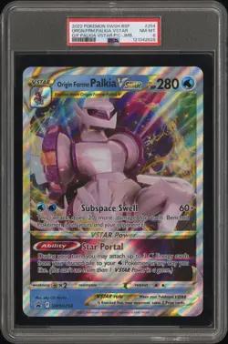 PSA 8 - 2022 POKEMON SWSH BLACK STAR PROMO 254 OIGIN FORM PALKIA VSTAR JUMBO - Image 1