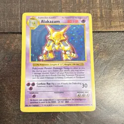 Pokemon Alakazam Base Set Holo Rare 1/102 80 HP English Wizards of the Coast - Image 1