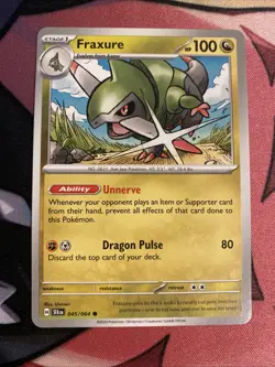Pokemon TCG Shrouded Fable Fraxure 045/064 - Image 1