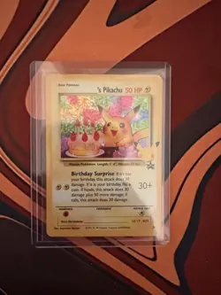 Birthday Pikachu #24 - Celebrations - Black Star Promo Holo Pokemon TCG English - Image 1