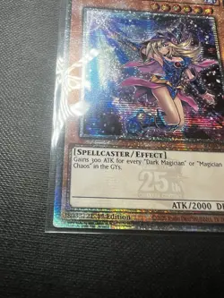 RA04-EN107 Quarter Century Rare ( QCR) Dark Magician Girl Yu-Gi-Oh! English - Image 3