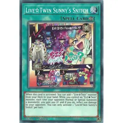 LiveTwin Sunny's Snitch Yu-Gi-Oh! MP22-EN161 1st Common - Image 1