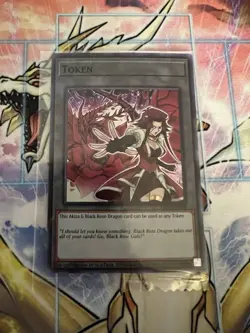 Yu-Gi-Oh! Token: Akiza & Black Rose Dragon TKN5-EN008 INFO Super Rare Sealed NEW - Image 1