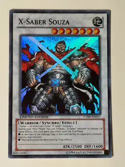 Yugioh X-Saber Souza CT09-EN017 SUPER RARE Limited Edition NM Free Shipping - Image 1
