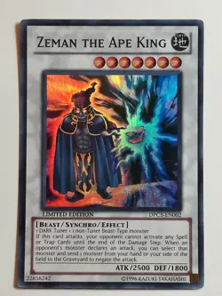 Yugioh Zeman The Ape King DPC5-EN002 SUPER RARE Limited Edition LP Free Shipping - Image 1