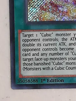 Yugioh Cubic Wave MVP1-ENS42 SECRET RARE 1st Edition MINT Free Shipping - Image 3