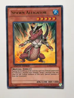 Yugioh Spawn Alligator LC02-EN009 ULTRA RARE LP Limited Edition - Image 1