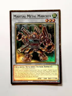 Yugioh Martial Metal Marcher MAGO-EN030 PREMIUM GOLD RARE 1st Edition NM - Image 1