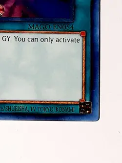 Yugioh Foolish Burial Goods MAGO-EN054 GOLD LETTER RARE 1st Edition NM - Image 2