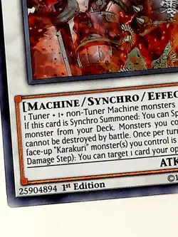 Yugioh Kararkuri Super Shogun MDL 00N "Bureibu" IGAS-EN043 SUPER RARE 1st Ed NM - Image 3