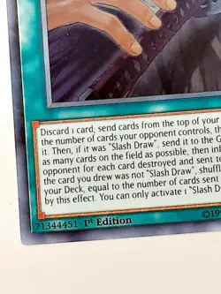 Yugioh Slash Draw BLRR-EN020 ULTRA RARE 1st Edition NM - Image 3