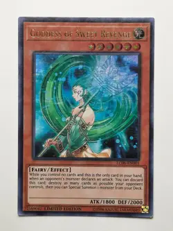 Yugioh Goddess Of Sweet Revenge LC06-EN001 ULTRA RARE LP Limited Edition - Image 1